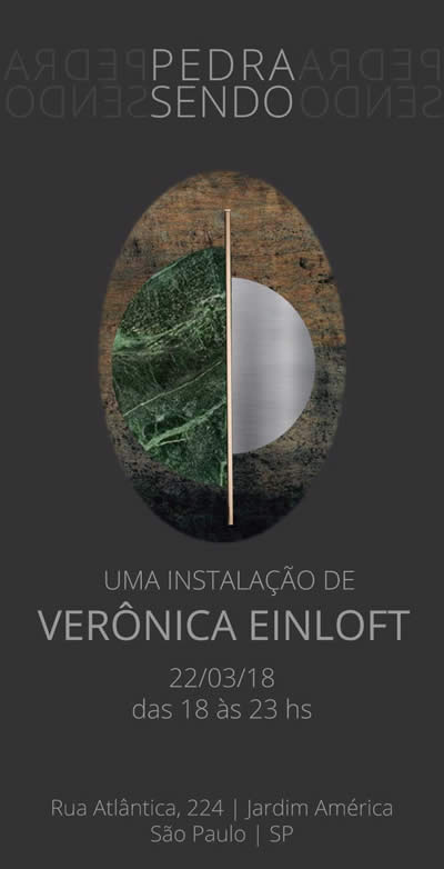 22/03 - PEDRA SENDO - Uma Instalao de Vernica Einloft - Jardim Amrica, SP