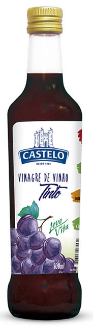 Castelo Alimentos lana Vinagre de Vinho Tinto 100% Natural